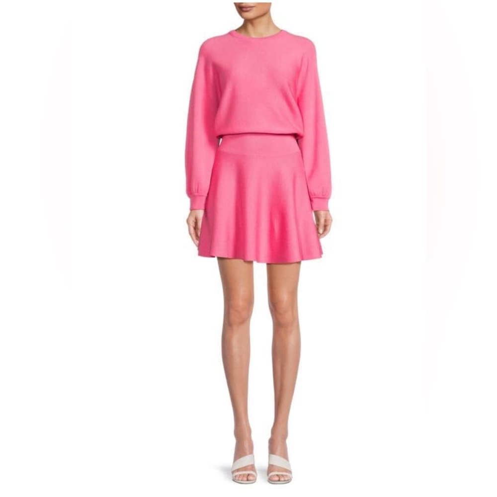 Alice & Olivia Murray Wool Blend Mini Dress